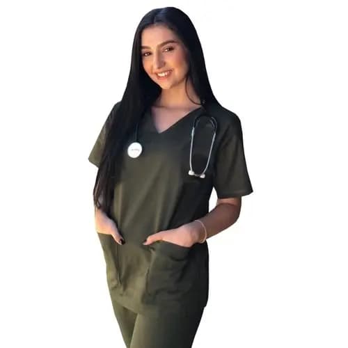 PIJAMA CIRÚRGICO VERDE MUSGO CONJUNTO SCRUB PIJAMA HOSPITALAR