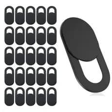 Kit 25x Tapa Tampa Bloqueador Câmera Protetor Webcam Cover Anti-Espião Notebook Celular Macbook Tablet Cor: Preto