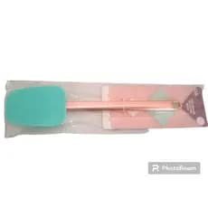 Colher Espátula de Silicone Multiuso Cabo Metálico Rose Altas temperaturas