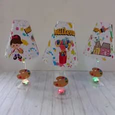 10 abajures pintando o sete