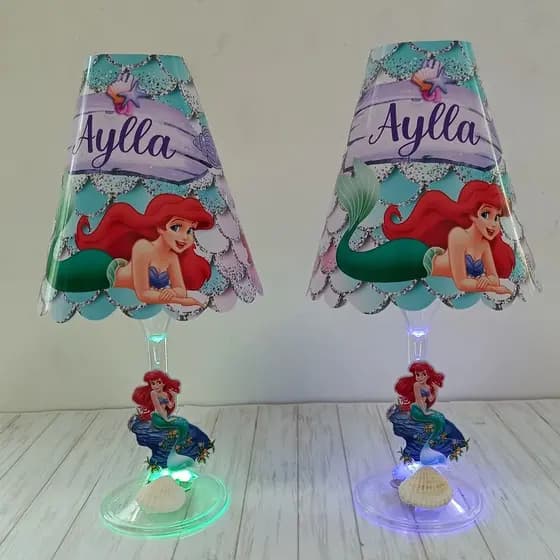 Taça abajur pequena sereia