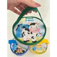 Bolsa cristal tamborzinho Fazendinha