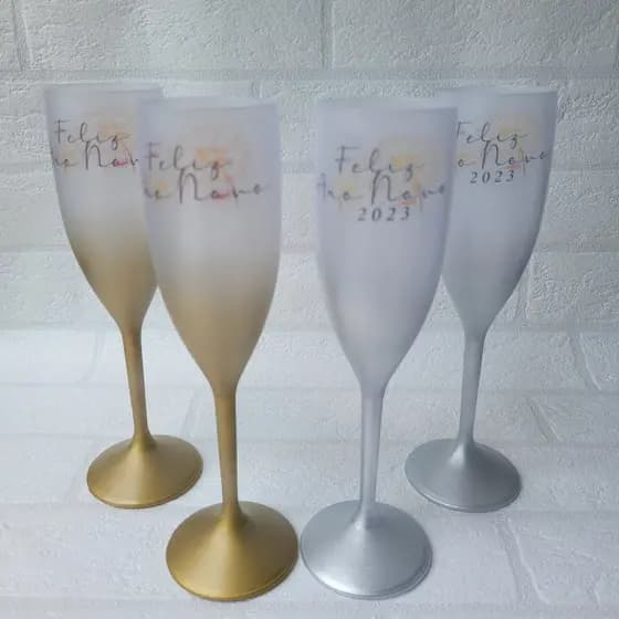 Taça champanhe - Feliz Ano Novo - Envio Imediato - 2026