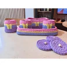 KIT HIGIENE COM 5 PEÇAS escolha as cores bebe enxoval