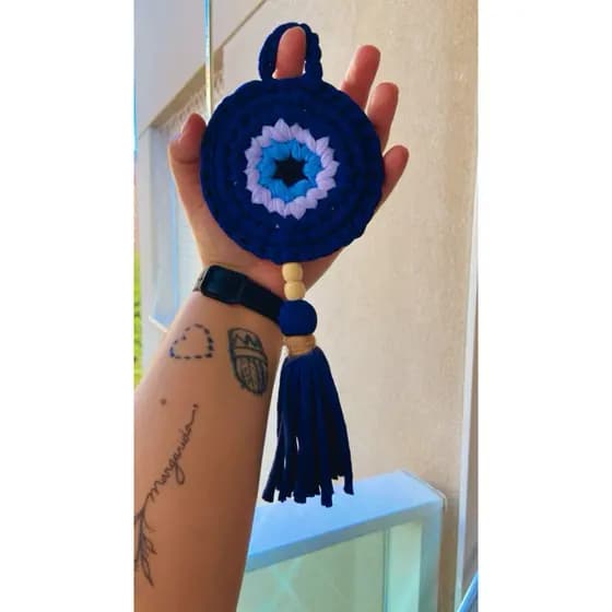 olho grego mandala de proteção, tira inveja, má sorte, amuleto, olho gordo
