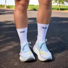 Kit Meia Corrida Triatlo Ciclismo Crossfit Academia Poliamida Cano Médio Tam Unico 34 ao 39 Dry  Respirável Anti Bolha