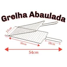 Grelha Dupla Reta Feita Aço Resitente Churrasqueira Churrasco Peixes Frango Carnes Legumes outros