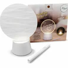 Luminária de Mesa Led 3D com Tela para Escrever Abajur Luminárias com bateria