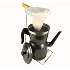Cafeteira De Aluminio 1,86 L + Suporte Coador De Café Color