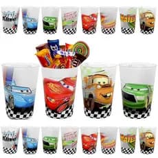 Copo Carros Relâmpago Mcqueen para festa infantil - kit com 10
