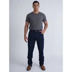 Calça Masculina Jeans de Uniforme Tradicional Pluz Size Para trabalho Resistente Promoção
