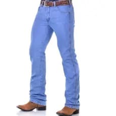 Calça Country Masculina Western Jeans Tradicional com Elastano Rodeio Premium