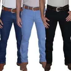 Kit 3 Calças Country Masculina Tradicional Com Elastano