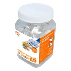 Pote Com 100 Und Conector Rj45 Cat6 Vazado Ez Crimp FC