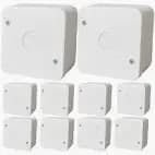 KIT COM 10 Caixa Proteção Para Câmera Organizadora MICRO Ip55 Cor Branco STILUS
