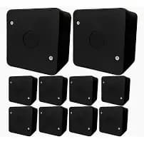 KIT COM 10 Caixa Proteção Para Câmera Organizadora MICRO Ip55 Cor Preto STILUS