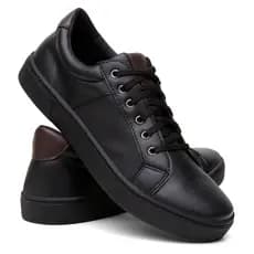 Tenis Sapatenis Casual Couro Ecologico + Palmilha Confort