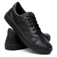 Sapatenis Masculino Tênis Casual Preto Marrom Solado Extremamente Confortável