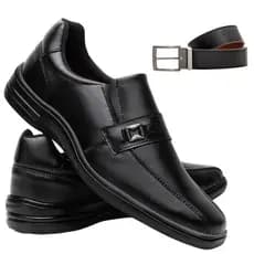 Sapato Social Masculino Preto Com Elástico