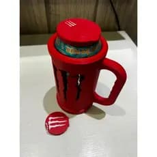 Porta lata de Energético monster 473ml+tampa de proteção + abridor de lata + personalização simples com nome de brinde