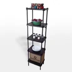 Estante ORGANIZADORA multiuso modelo 5 prateleiras modular SUPER RESISTENTE
