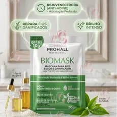 Sachê - Máscara Hidratação Profunda e Brilho Intenso Biomask 50g Ação Rejuvenescedora