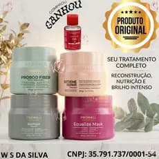 Cronograma Prohall Biomask  Extreme Repair Proboo Fiber Equalize Mask Hidratação Nutrição