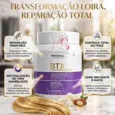 Btx Botox Capilar Selagem Orgânica Blend Repair Blond 1kg Cabelos Loiros lindos e saudáveis