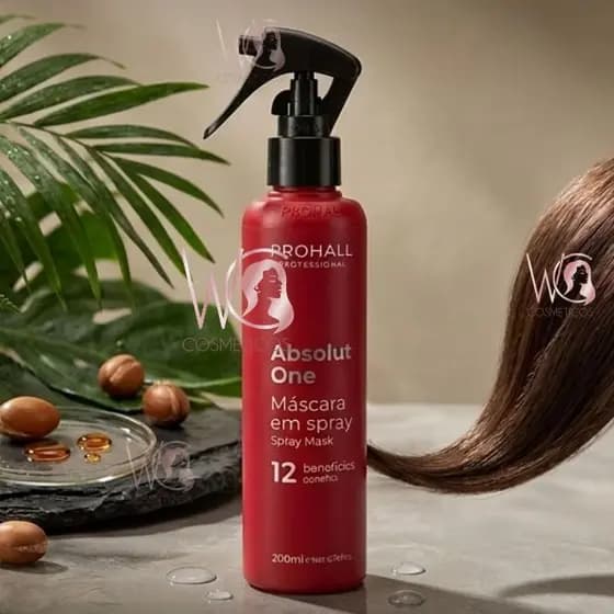 Protetor Termico Leave In Spray Absolut One 12 em 1 200ml Mascara Capilar Finalizador Hidratação Antifrizz Profissional