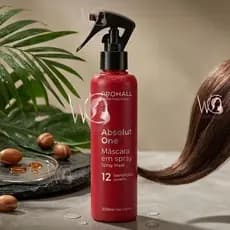 Protetor Termico Leave In Spray Absolut One 12 em 1 200ml Mascara Capilar Finalizador Hidratação Antifrizz Profissional