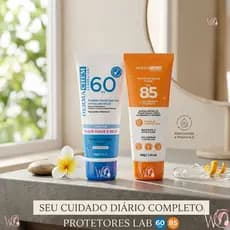 Protetor Solar Facial 60 FPS 40g OU 85 FPS 40g Resistente à água suor Proteção UVA UVB Antissinais