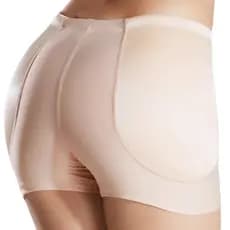 Calcinha Short Aumenta Quadril Com Enchimento Bege