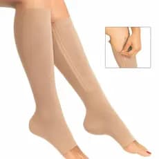 Meia 3/4 Alta Compressão Panturrilha 30-40mmhg - Unisex