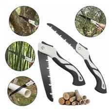 Serra Serrote Dobrável Profissional Manual Podador Jardinagem Corte de Galhos Troncos Madeira Carpintaria Lâmina 260mm