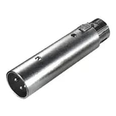 Adaptador Emenda Xlr Macho X Xlr Fêmea C/ Trava