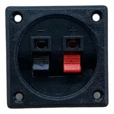 Borne Quadrado Para Caixa De Som / Som Automotivo  2 Vias