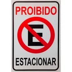 Placa De Proibido Estacionar Kit 2 Unidades