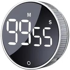 Temporizador Cronômetro Magnético Rotatório Digital Cozinha Academia Contador Regressivo