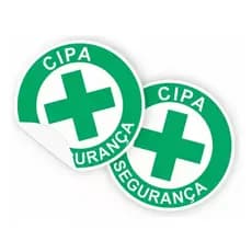 Kit Com 50un Adesivos Emblema Cipa Empresa
