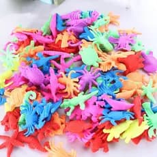Kit 50 a 150 - Animais Bichinhos Insetos Que Cresce Na Água Bicho Animal Em Gel