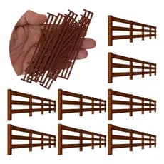 Kit Cercas Fazenda Escala Ho 1:87 Miniatura Maquete Terrário