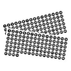 Kit 100un Adesivos 1cm Numerados 1 A 100 Redondo Armário Mesa
