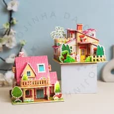 Quebra-Cabeça 3D Tridimensional Infantil DIY Cenário de Ambiente Educativo e Criativo