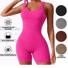 Body Modelador sem Costura para Cintura Busto Quadril Emagrecimento Compressão Empina Bumbum Não Marca