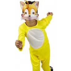 Fantasia Do Tails Sonic 2 Infantil Curta C/ Máscara