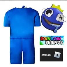 Fantasia Rainbow Frends Infantil Boneco Azul Babão Roblox