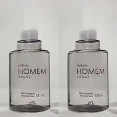 2 Refil Desodorante Corporal Natura Homem Sagaz 100ml cada