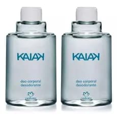 Kit com 2 Unidades Kaiak Tradicional Refil desodorante Corporal 100ml Masculino