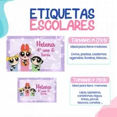 136 ou 188 Etiquetas SUPER PODEROSAS Adesivas Para material Escolar ETIQUETA Personalizadas Escolar Volta as Aulas per