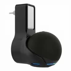 Suporte De Tomada Compativel Com Amazon Echo Dot 4 E 5 Alexa Preto